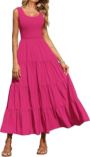 PRETTYGARDEN Tank Summer Dresses for Women Maxi Dress Casual Women's (Pack of 1)