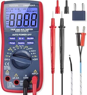 AstroAI Digital Multimeter, True RMS 6000 Counts Auto-Ranging Volt Meter for Automotive & Home Electrical Troubleshooting, AC/DC Voltage Current Resistance Continuity Capacitance Temperature Tester