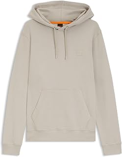Boss Wetalk Men's Regular-Fit Cotton Sweatshirt with Embroidered Logo