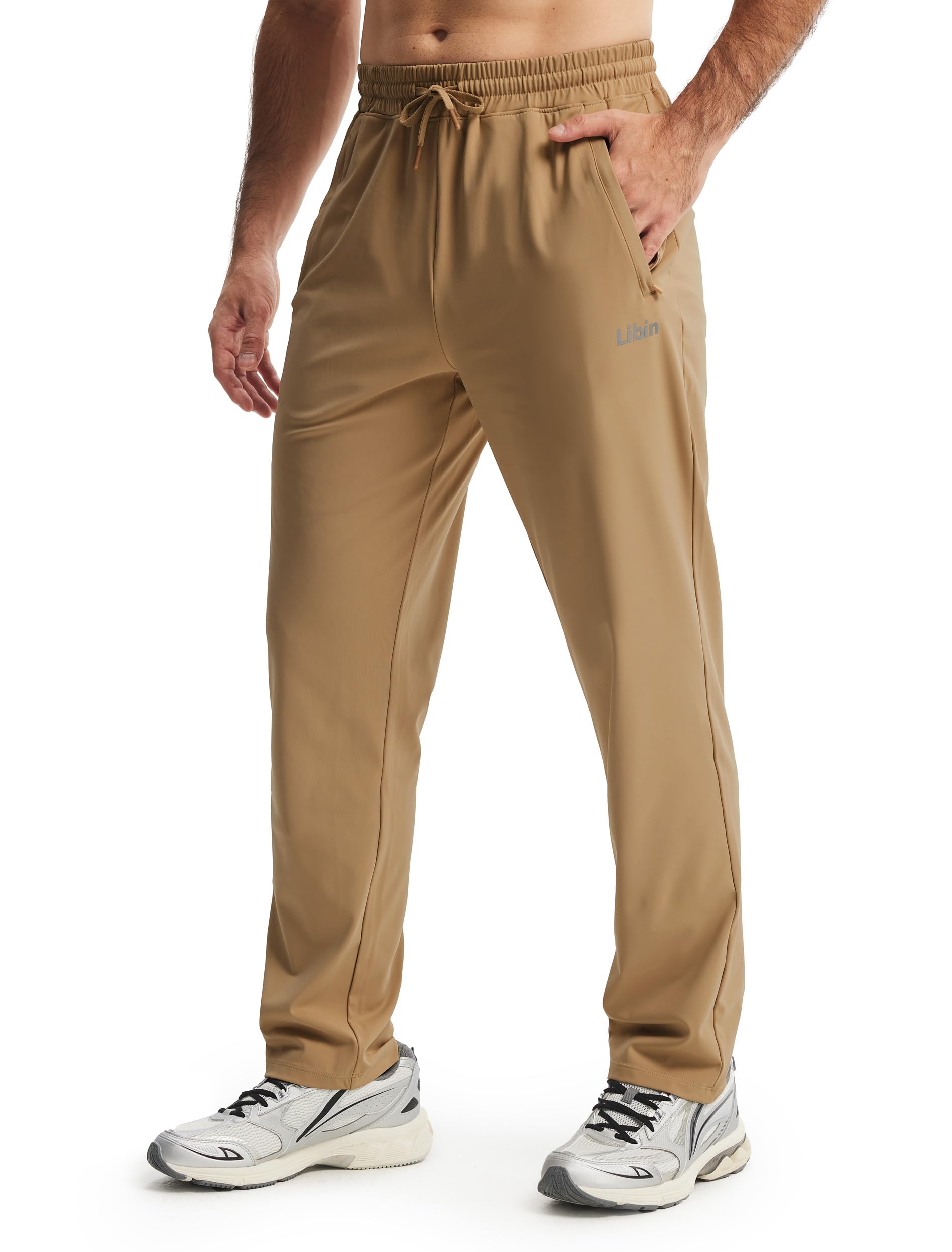 Libin Men's Joggers Workout Track Pants Gym Athletic Sweatpants | 4-Way Stretch,