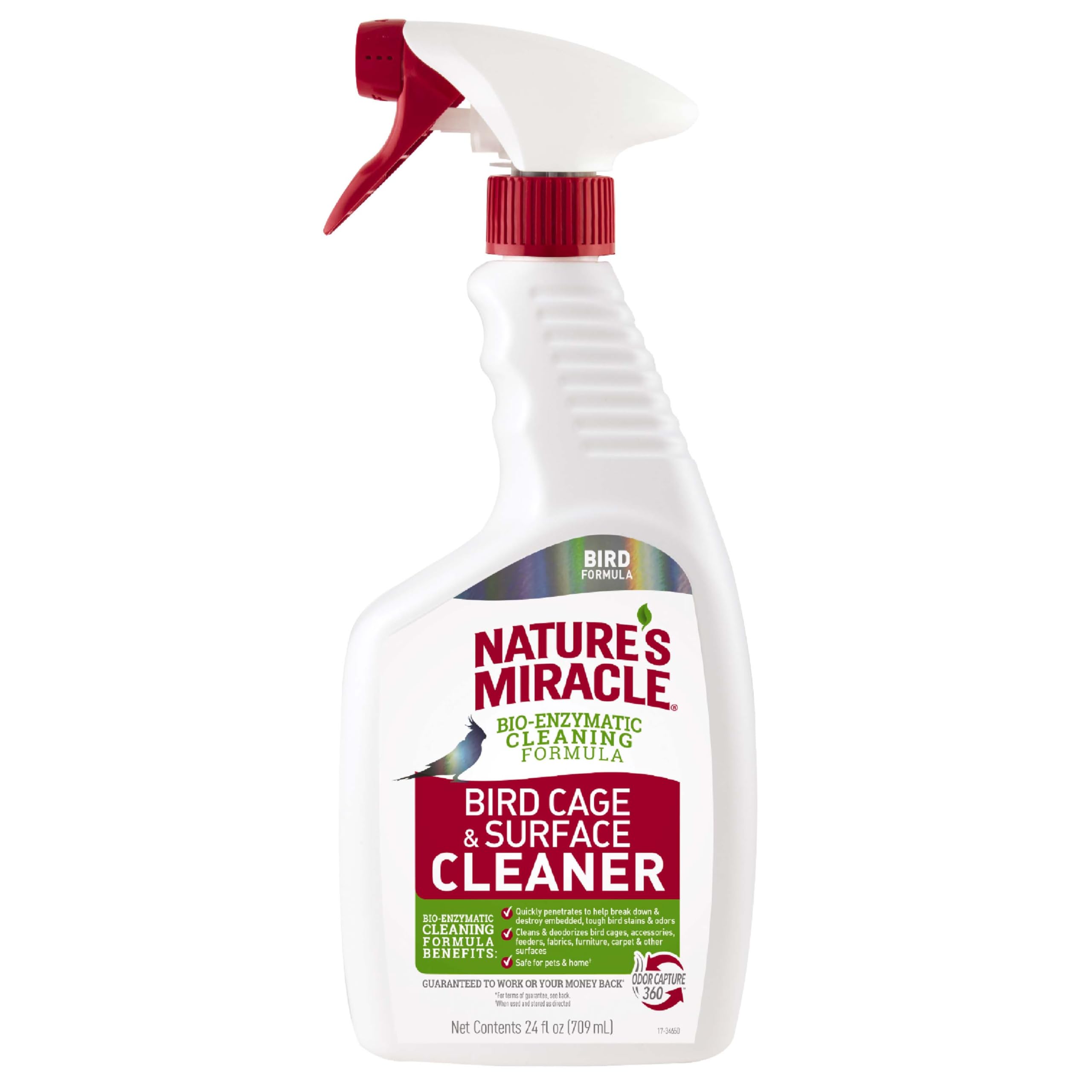 Nature's Miracle Bird Cage & Surface Cleaner, 24 oz | Bio-Enzymatic Formula Help