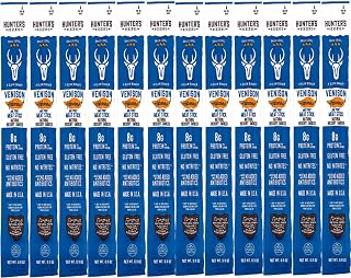 12 Count - Hunter's Reserve - PKM - Exotic Meat Trail Sticks - 6 Count - Adventure You Can Taste - Wild Game Exotic Jerky Meat Sticks (Venison Habenaro)