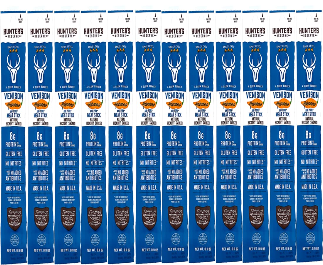 12 Count - Hunter's Reserve - PKM - Exotic Meat Trail Sticks - 6 Count - Adventu