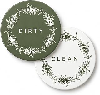 ThreeKin Clean/Dirty Magnet for Dishwasher, Double-Sided Kitchen Gadget Gift, Easy-to-Read Strong Magnetic Indicator Sign for Home Decor and Organization