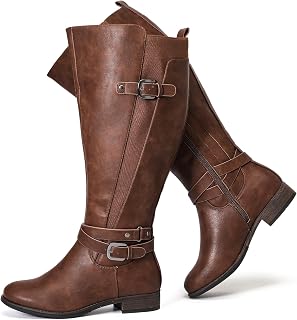Luoika Women's Extra Wide Calf Knee High Boots.