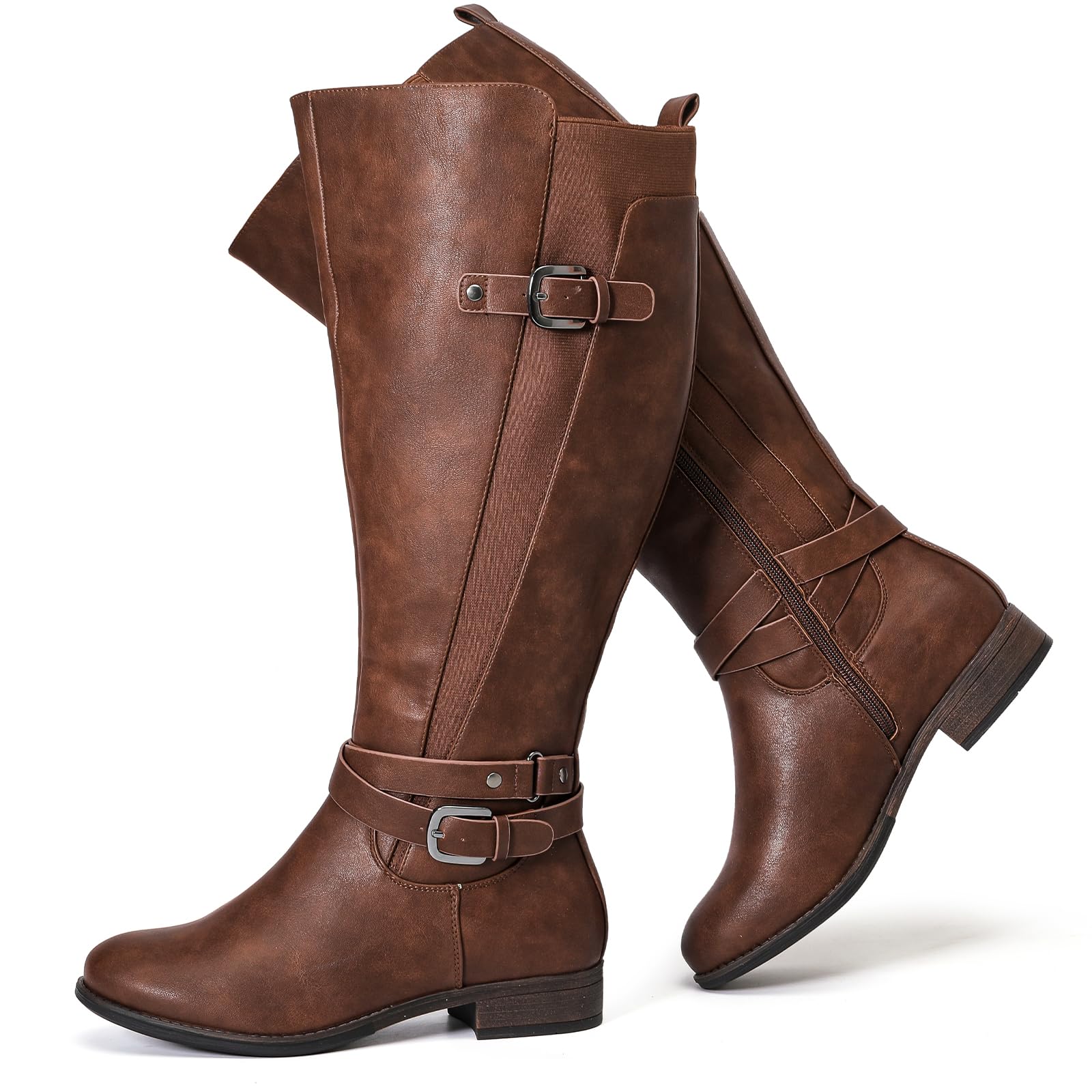 Luoika Women's Extra Wide Calf Knee High Boots.