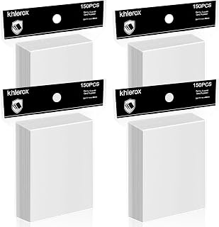 600 Pcs Clear Card Sleeves, Trading Card Sleeves Standard Size Protectors | Penny Sleeves for Trading, Football, Baseball, Sports, Game, MTG, TCG Cards, Dust & Water Resistant, 91 x 66 mm