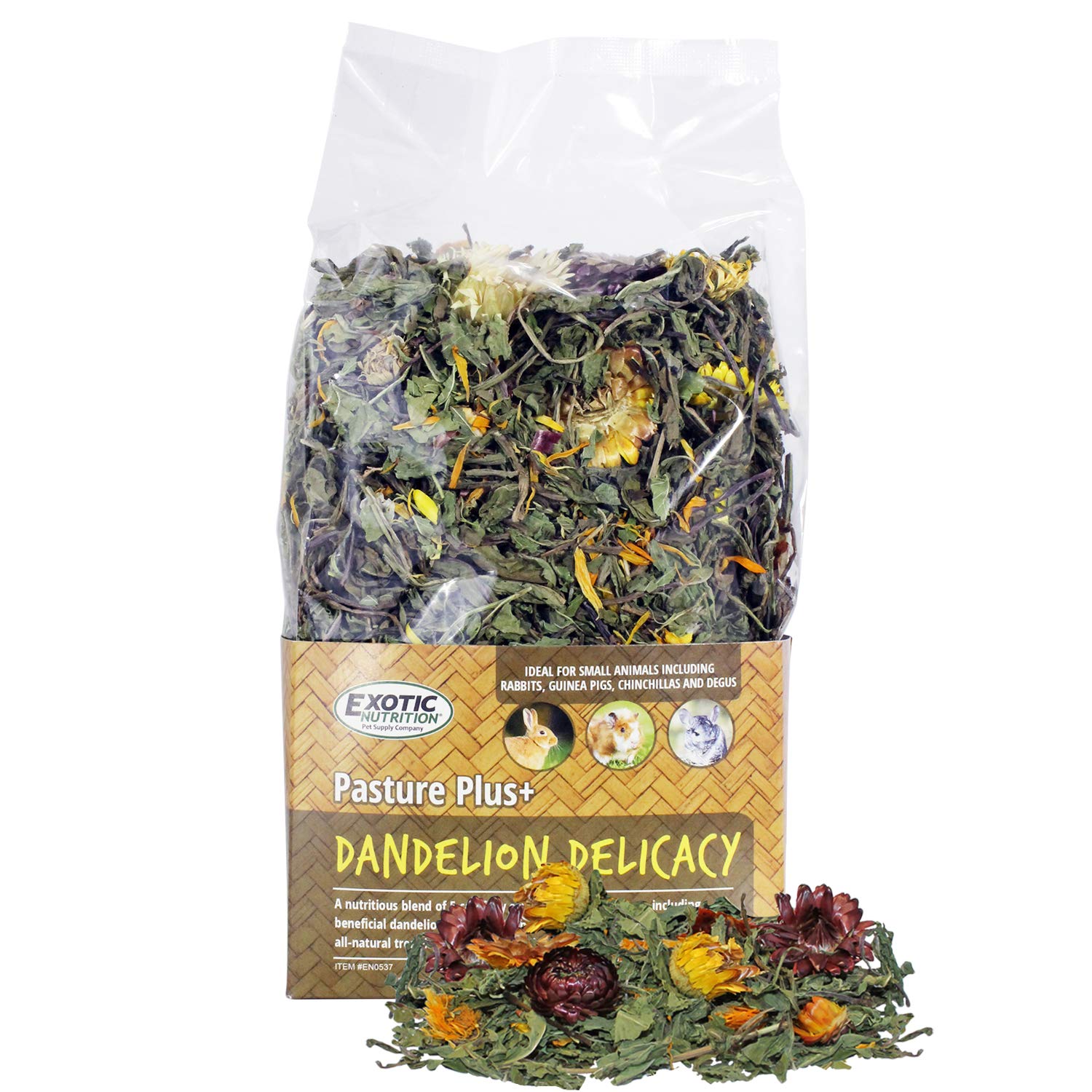 Exotic Nutrition Pasture Plus+ Dandelion Delicacy - Healthy Natural High-Fiber D