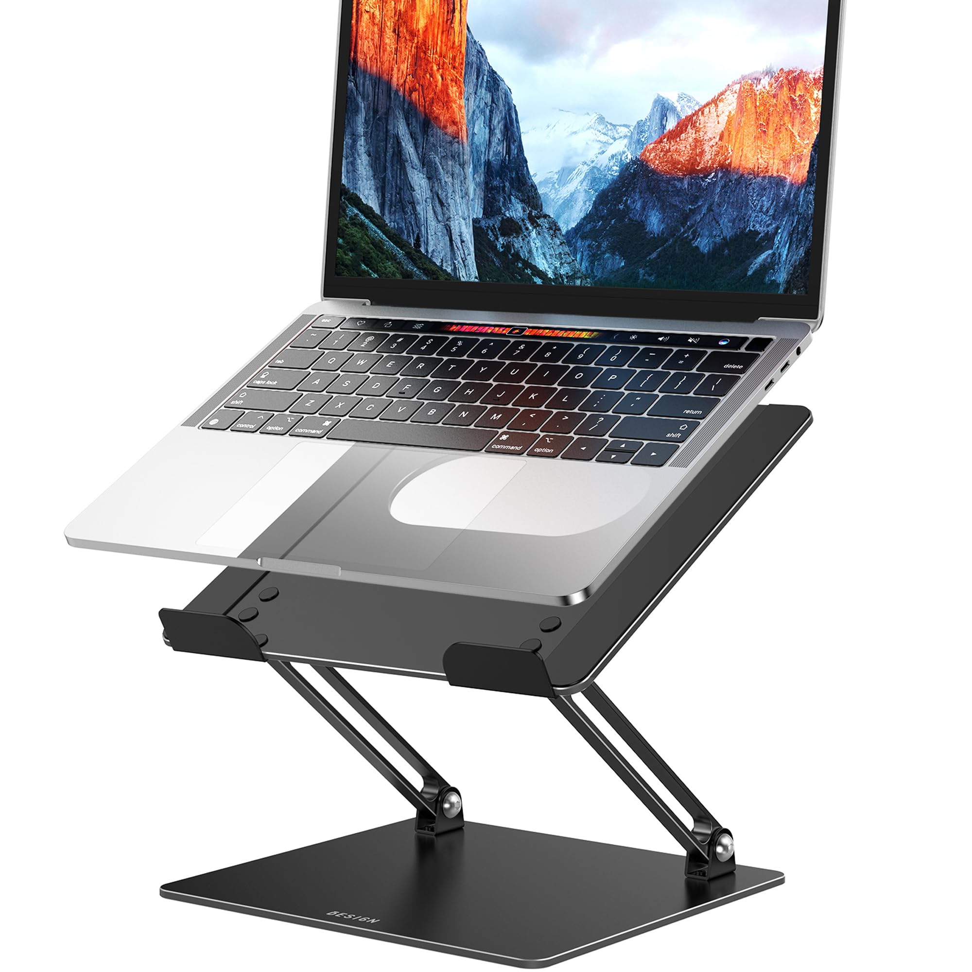 Besign LS10 Laptop Stand for Desk, Ergonomic Adjustable Notebook Tablet Stand, R