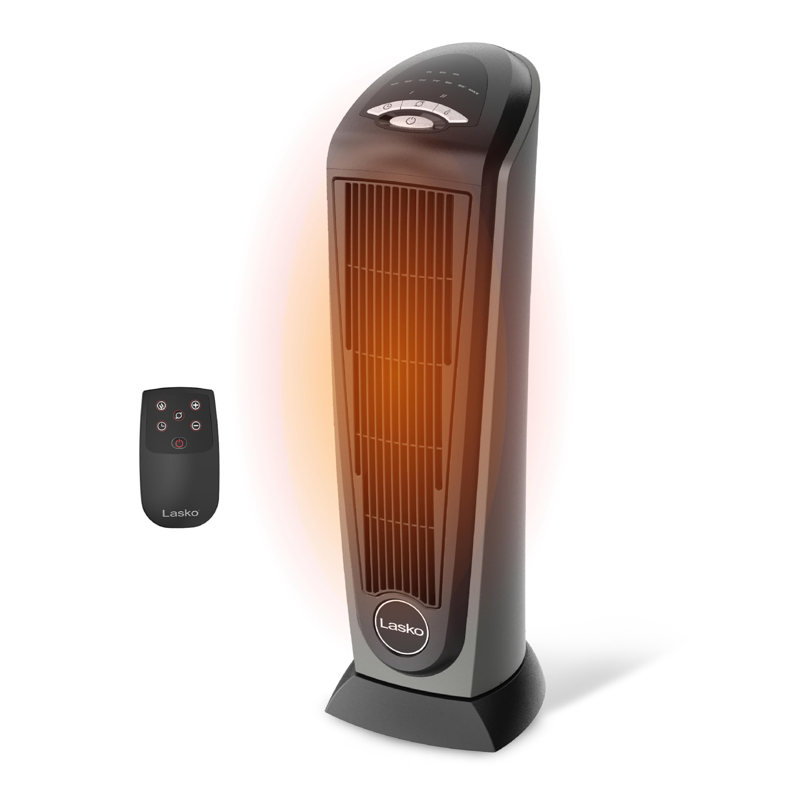 Lasko 23" Ceramic Tower Space Heater with Remote Control - Silver - 751320 | 150