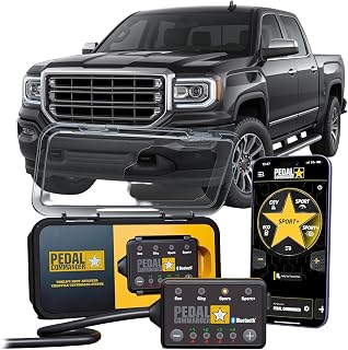 PEDAL COMMANDER for GMC Sierra 2007-2018 Throttle Response Controller | Fits 3rd & 4th Gen 1500/2500HD/3500HD WT, SLE, SLT, Denali 4.3L/4.8L/5.3L/6.0L/6.2L/6.6L Sierra Accessories