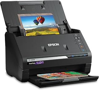 Epson FastFoto FF-680W High-Speed Duplex Photo and Document Scanner | Wireless System with USB Connect and Mobile Scanning