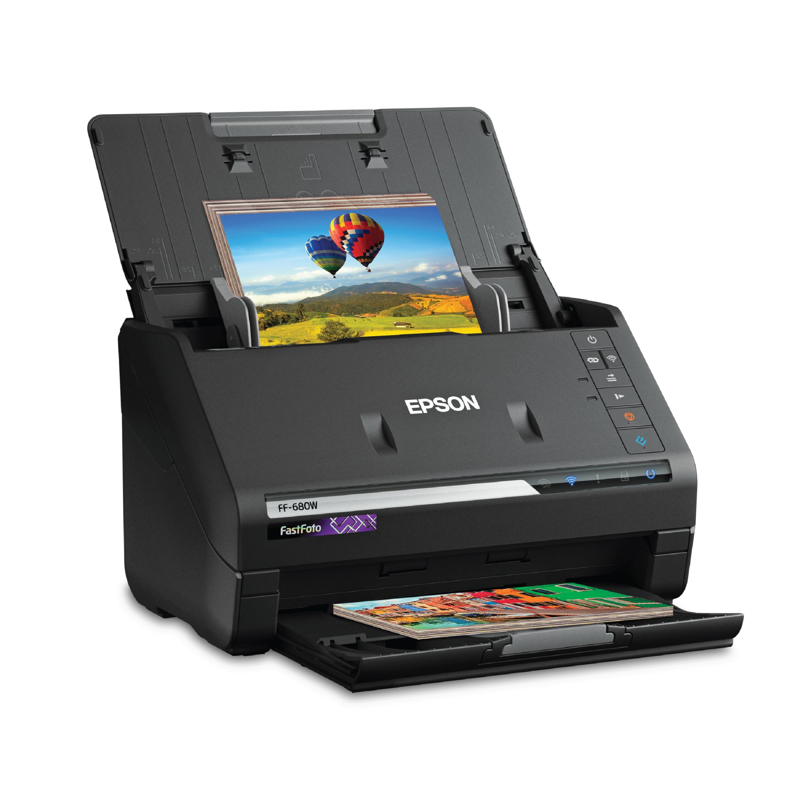 Epson FastFoto FF-680W High-Speed Duplex Photo and Document Scanner | Wireless S