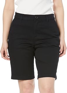 [Amazon Essentials] Bermuda Women's Chino Shorts Mid Rise Slim Fit