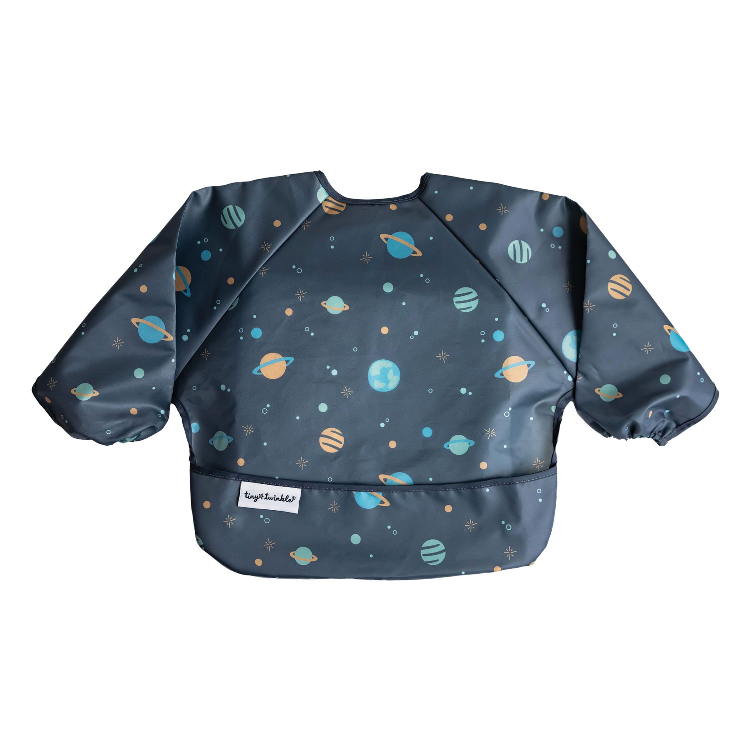 Tiny Twinkle Mess Proof Baby Bib, Long Sleeve Bib Outfit, Waterproof Bibs for To
