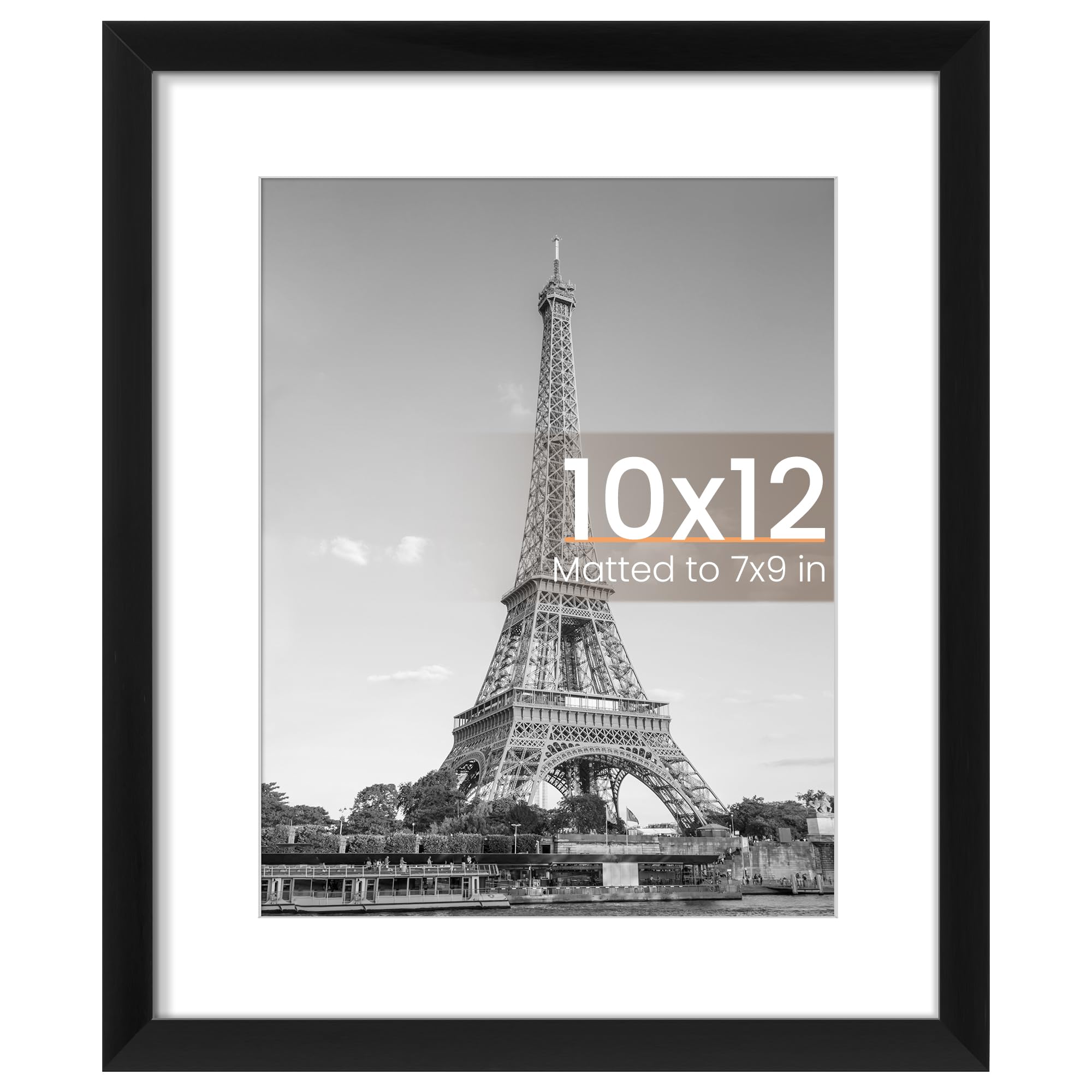 upsimples 10x12 Picture Frame, Wall Decor Photo Frames, Black 1 Pack