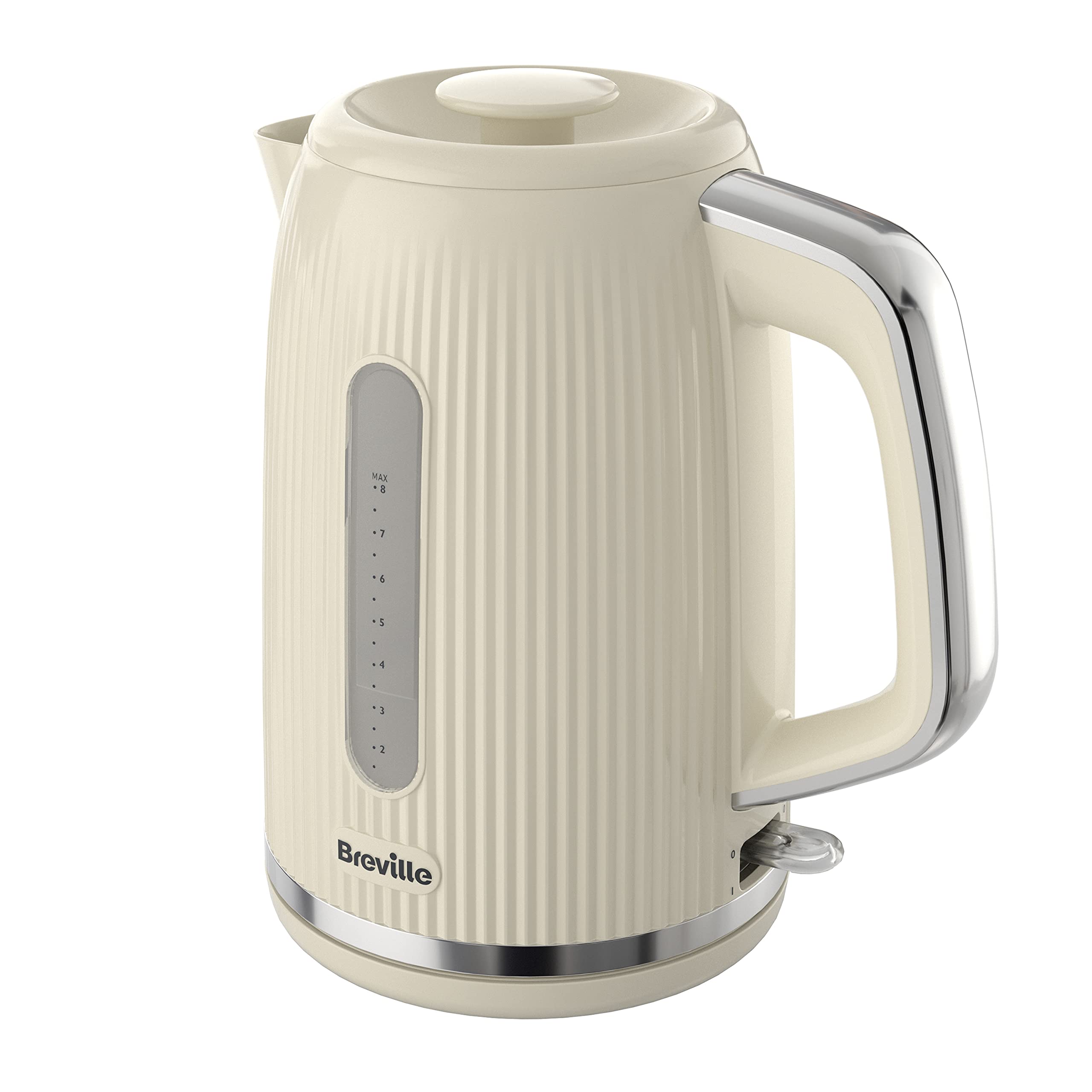 Breville Bold Vanilla Cream Electric Kettle | 1.7L | 3kW Fast Boil | Cream & Sil