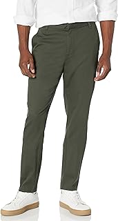 Amazon Essentials Mens Slim-Fit Wrinkle-Resistant Flat-Front Stretch Chino Pant