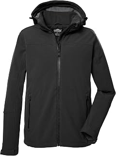 Killtec Herren Softshelljacke Men's Softshell Jacket / Outdoor Jacket with Detachable Hood with Zip