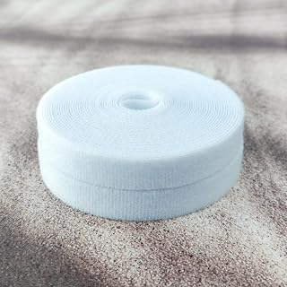 2 Rolls 5M Reusable Cable Ties, Fixed Tape, Desktop Organizer for Organizing Charging Cables, Headphone Cables, Computer Cables, Curtain (White)