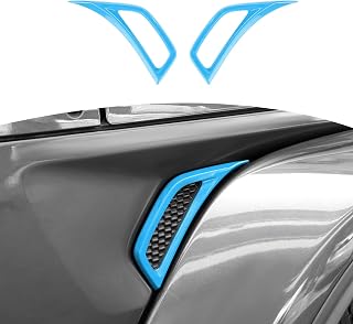 RT-TCZ for Jeep JL Side Fender Vent Decal Trim Cover for Jeep Wrangler JL JLU 2018-Present for Gladiator JT 2020-Present Baby Blue Exterior Accessories 2pcs