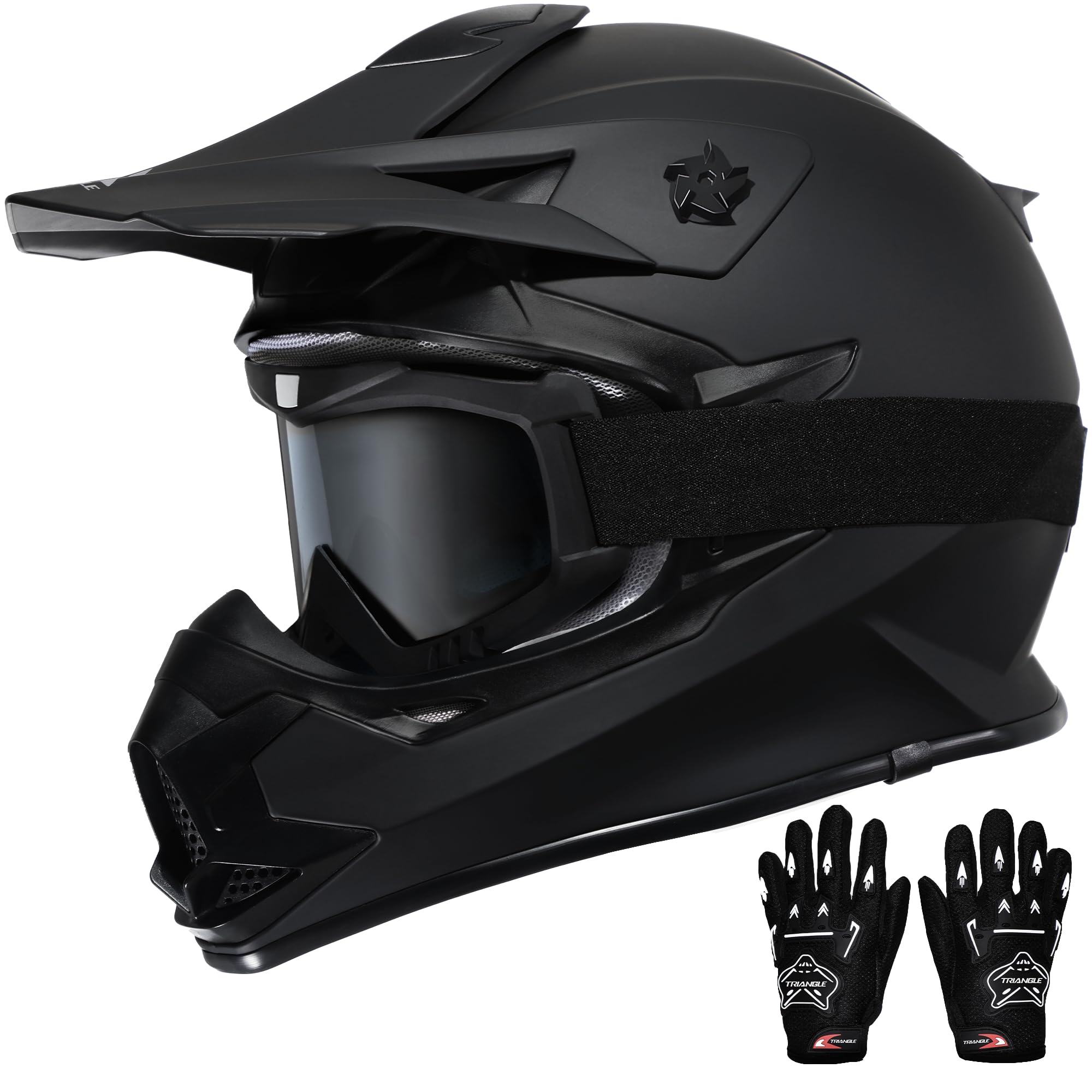 TRIANGLE Adult Dirt Bike Helmet Full Face Motocross Helmets DOT Certified | Moto