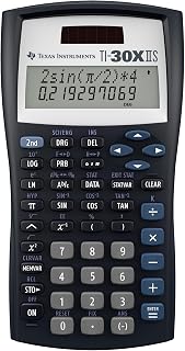 TI-30XIIS Scientific Calculator Texas Instruments, Black | Two-line calculator; Statistics and Advanced Scientific Functions