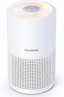 Air Purifiers for Bedroom, FULMINARE H13 True HEPA Filter Up to 1086 Ft² | Remove Pet Hair, Smoke, Odors, 20 dB Quiet Air Cleaner with Night Light, Portable Air Purifier for Home, Office, Living Room