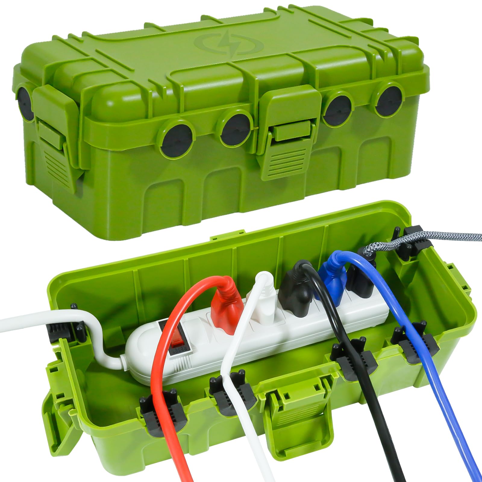 [2 Pack] Outdoor Electrical Box Waterproof, OUTDSPLY Medium Outdoor Electrical B