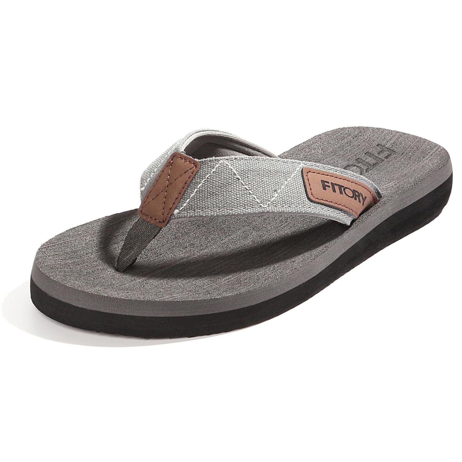 FITORY Men's Flip-Flops Thongs Comfort Slippers for Beach/Pool