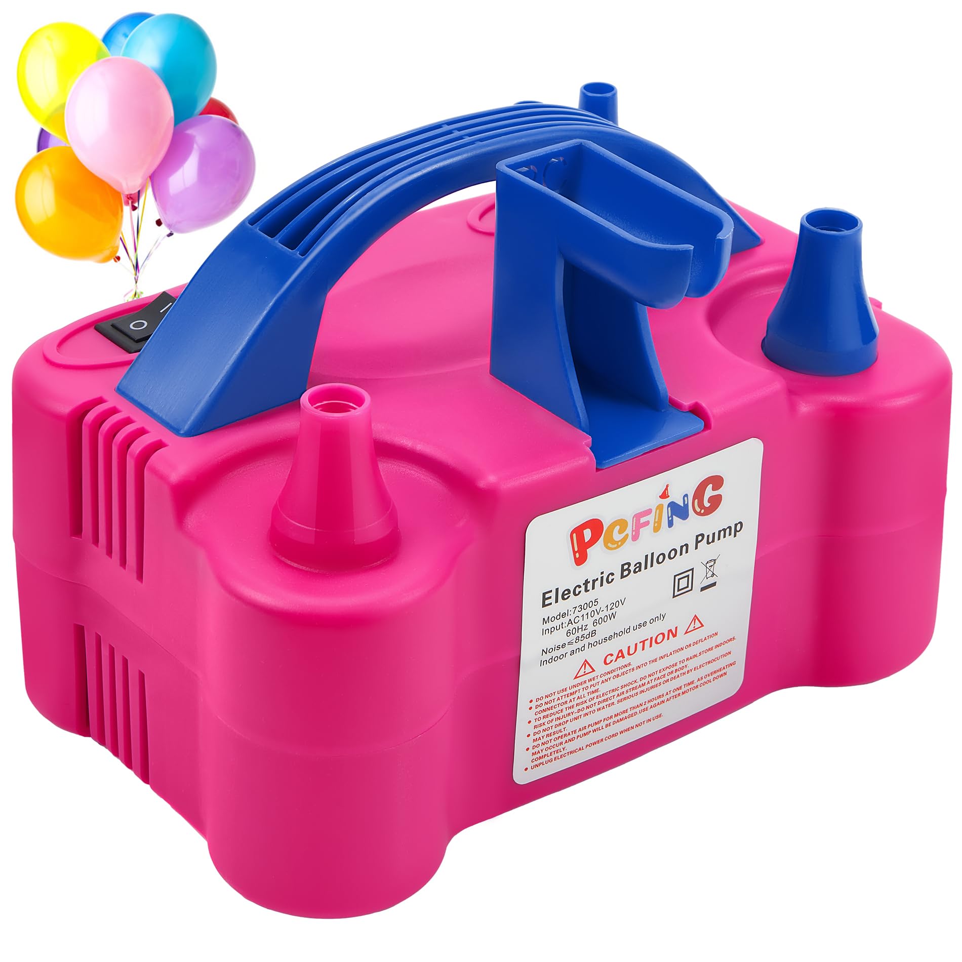 PCFING Balloon Pump Electric and Balloon Tying Tool in One with Dual Nozzle | Pu