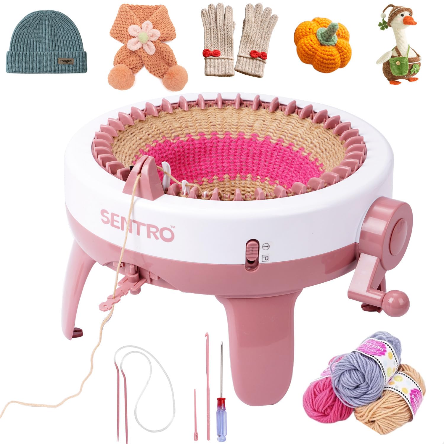 SENTRO 40 Needles Knitting Machine, Smart Circular Knitting Machine | Double Kni
