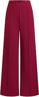 PRETTYGARDEN Women's Dressy Casual Wide Leg Palazzo Pants