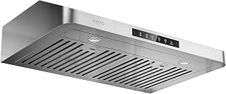 VIKIO HOME 30 Inch Under Cabinet Range Hood, 980CFM Fast Venting Ducted | Kitchen Hood With 3 Speed Gesture & Touch Control, Stainless Steel Stove Vent Hood With LED Light And 2 Baffle Filters