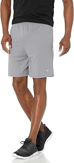 Amazon Essentials Men's Loose-Fit Basketball Shorts, Elastic Waist, Breathable, Moisture Wicking Men, 2 Pack