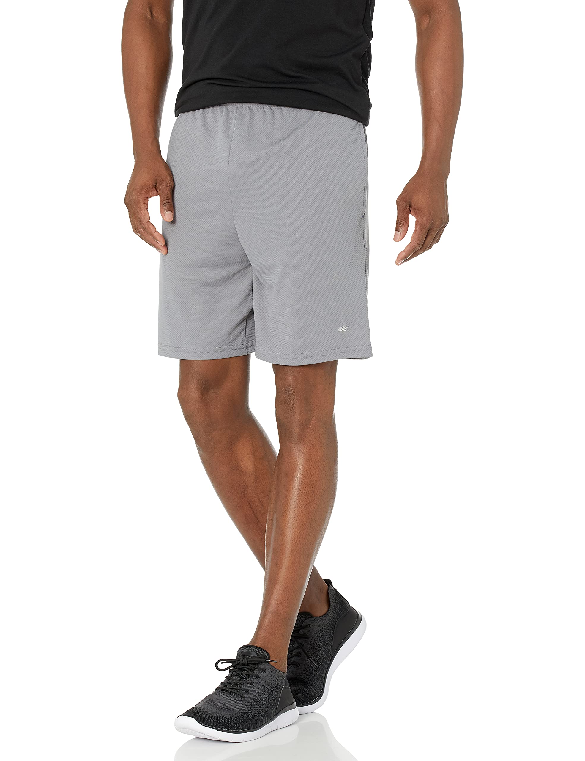 Amazon Essentials Men's Loose-Fit Basketball Shorts, Elastic Waist, Breathable, 