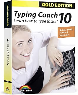 Typing Coach 10 - typing software for adults, kids and students - learn how to type faster in 2020 - computer program - compatible with Win 11, 10, 8.1, 7