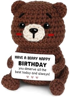 Positive Handmade Crochet Bear Birthday