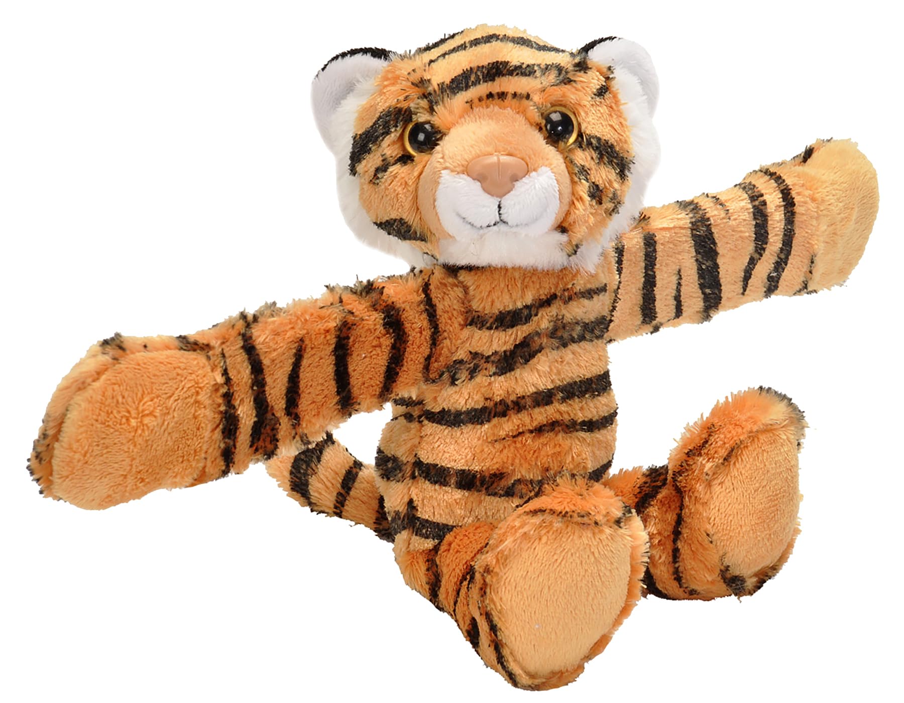 Wild Republic Huggers, Tiger Plush Toy, Slap Bracelet, Stuffed Animal, Kids, 8 i