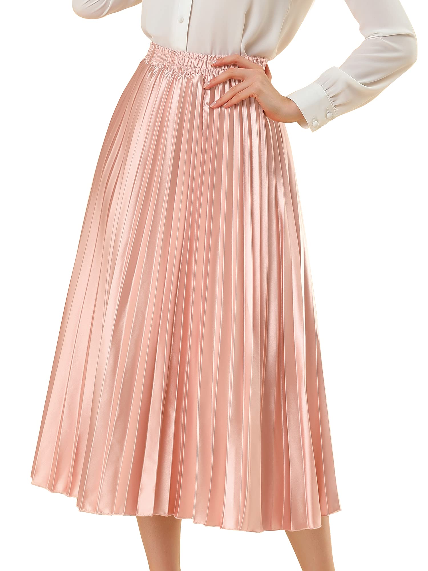 Allegra K Women's Lolita Dress Button Decor Flared Hem Above Knee Garter Skirt S