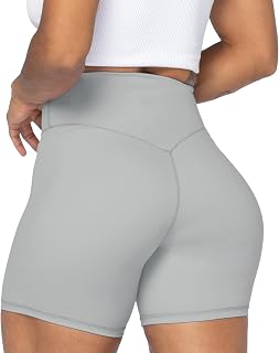 Sunzel Womens High Waist Tummy Control No Front Seam Biker Shorts