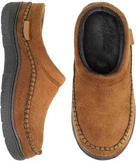 Zigzagger Outdoor Plush Slippers Men Winter Slippers Home Slippers Soft Inner Lining Shoes