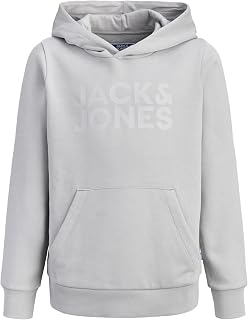 JACK & JONES Jjecorp Logo Sweat Hood Noos Jnr Sweatshirt with Logo Jjecorp Noos Jnr Men (Pack of 1)