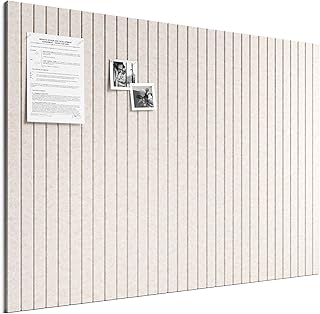 Bumusty Felt Bulletin Board & Cork Board Alternative 48" x 36" | 12 Pack Cork Boards for Walls with Safe Adhesive Tabs, Pin Boards for Walls Decor, Home, Office, Classroom, Dorm, Oatmeal