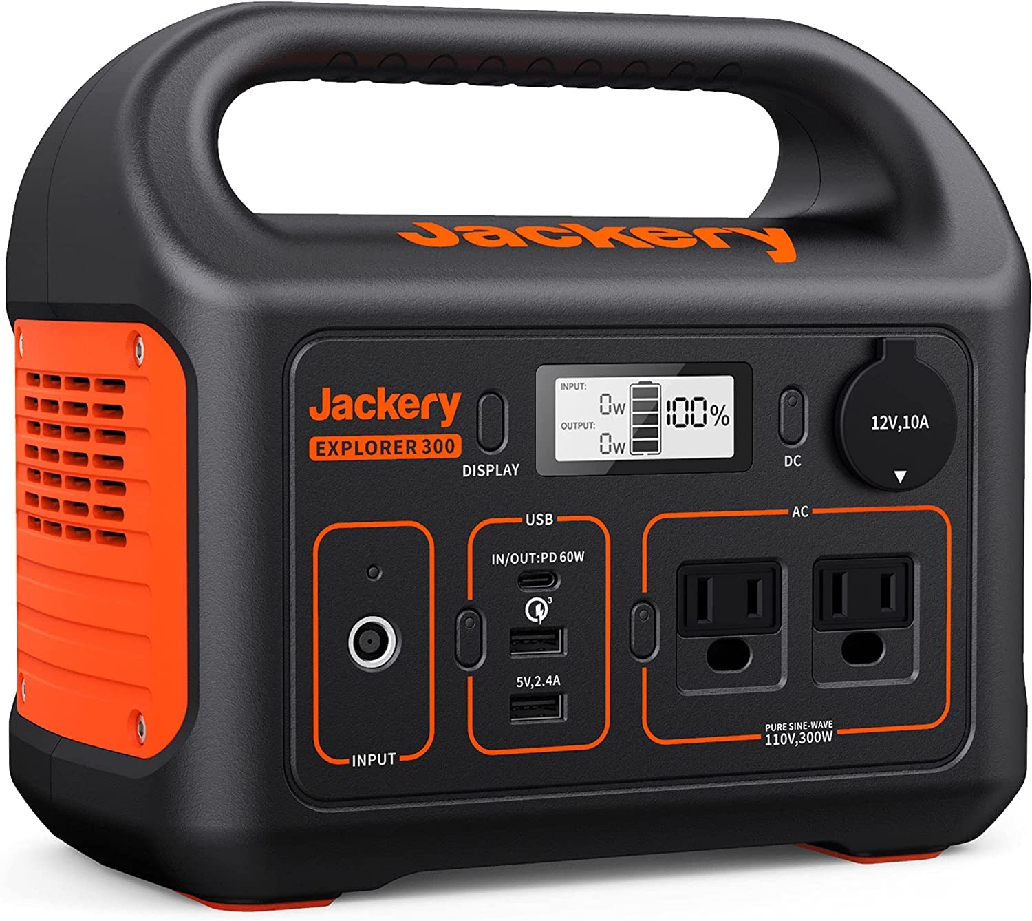Jackery Portable Power Station Explorer 300, 293Wh Backup Battery, Solar Generat