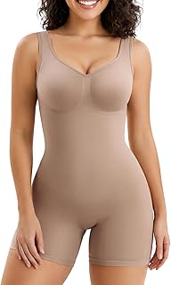 SHAPERX Women's Shapewear Shapewear Body with Push-up Butt Shorts