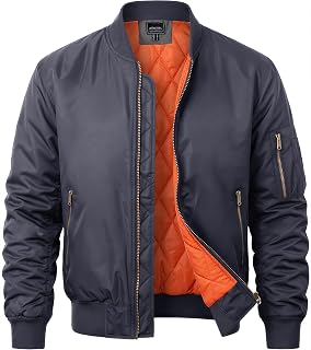 Men's Bomber Jacket Fall Winter Military Jacket and Coats Outwear