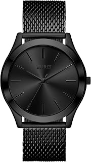 BUREI Men's Wrist Watch, Analog Stainless Steel Dress Waterproof Quartz Watch for Men with Japanese Movement,Refined Gifts for Men, Boyfriend, Husband, Dad
