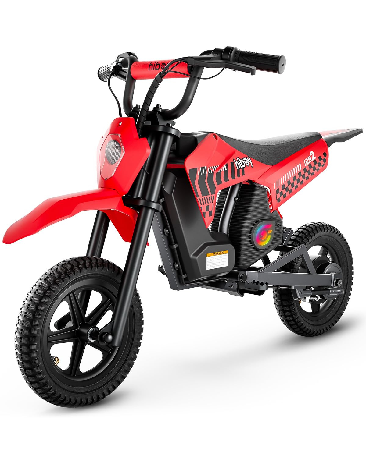 Hiboy DK2 Electric Dirt Bike for Kids Age 3-7, 3-Speed Toy Motorcycle | Up to 13