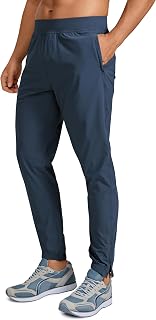 CRZ YOGA Athletic Joggers 29" | Cool Touch, Lightweight, Quick Dry, Running, Ankle Zippers, Pockets, Track Pants for Men